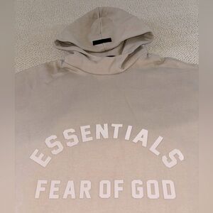 New Essentials Fear of God Dusty Beige Hoodie
